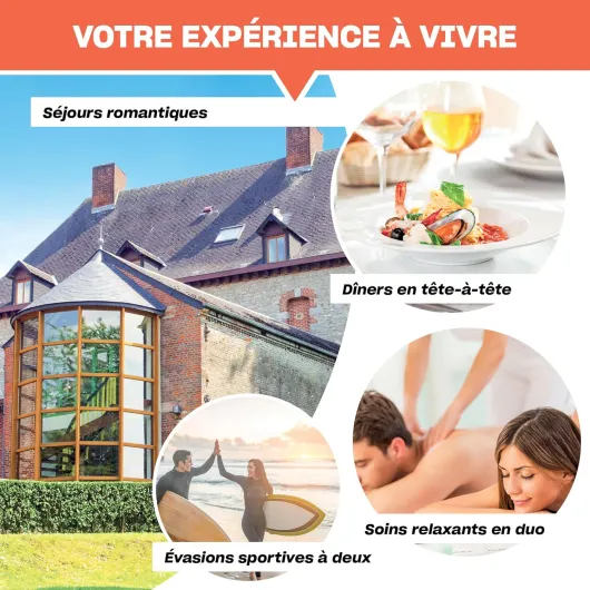 Coffret Cadeau - Tentations à Deux - 1 activité Romantique pour 2 Personnes